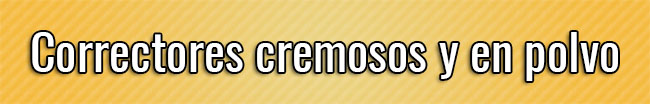 Correctores cremosos y en polvo