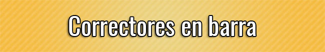 Correctores en barra