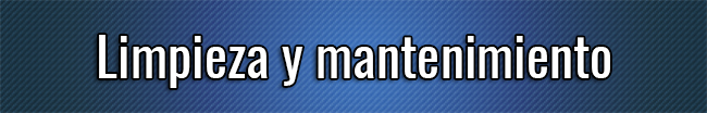 Limpieza y mantenimiento