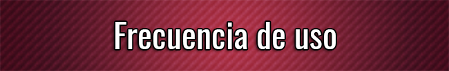 Frecuencia de uso